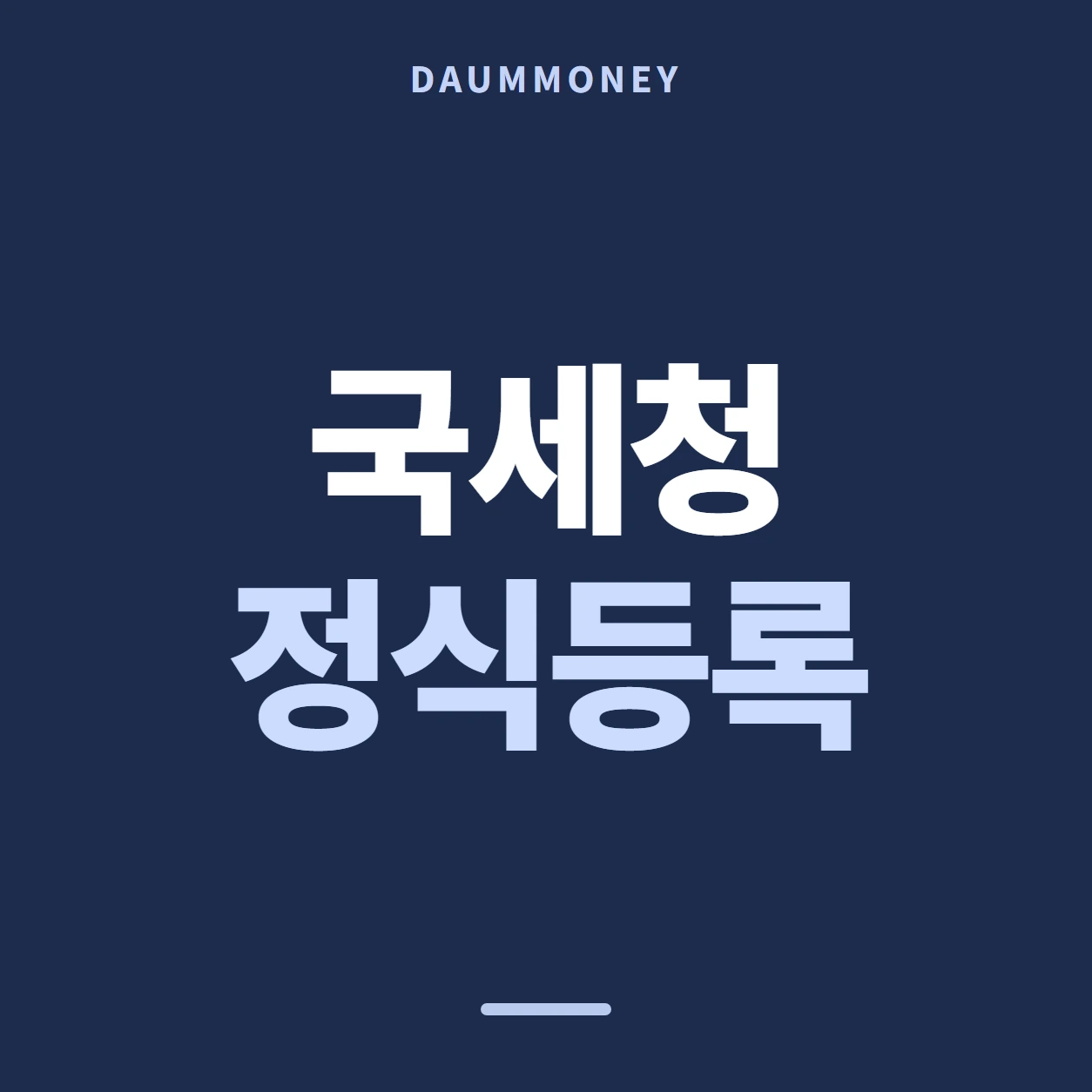 국세청 정식등록